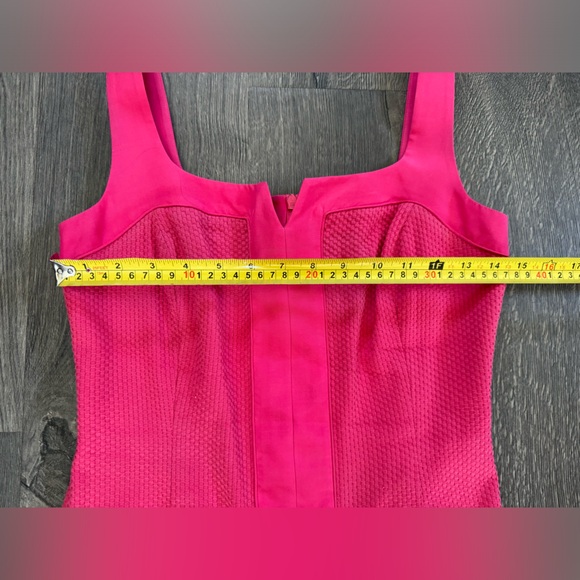 Trina Turk Hot Pink Mini Cocktail Party Sleeveless Dress w/Pockets Small 2/4 - Picture 5 of 8
